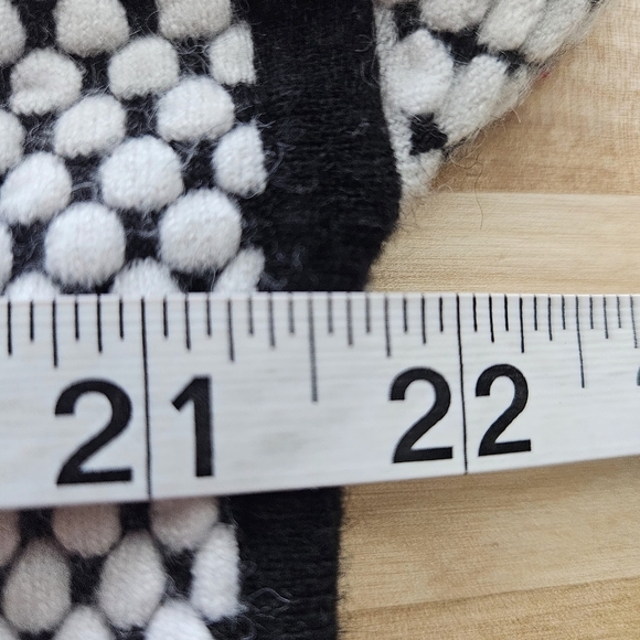 Joseph Ribkoff Jacquard Funnel Neck Top Black White Large - Picture 5 of 12